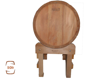 Bosnian pine barrel 50L. Dimensions (height x width):  55cm x 38cm