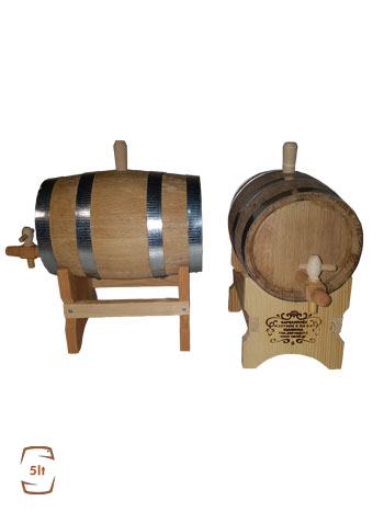 Wooden barrels, βαρέλι δρύινο 10 λίτρων για κρασί και τσίπουρο. Διαστάσεις: 29x18