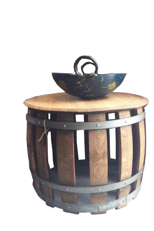 Barrel table with vacant gaps. Dimensions of your choice