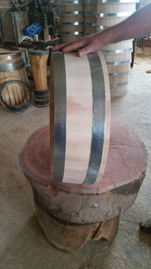 Barrel cutted Μetopi.Dimensions of your choice