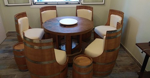 Cut barrels, chairs - armchairs