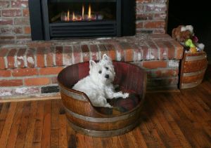 Dog - cat bed barrel.