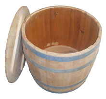 Barrel for fireplace