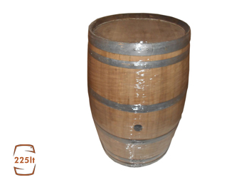 Used French barrel  225L. Dimensions (height x width): 95cm x 58cm